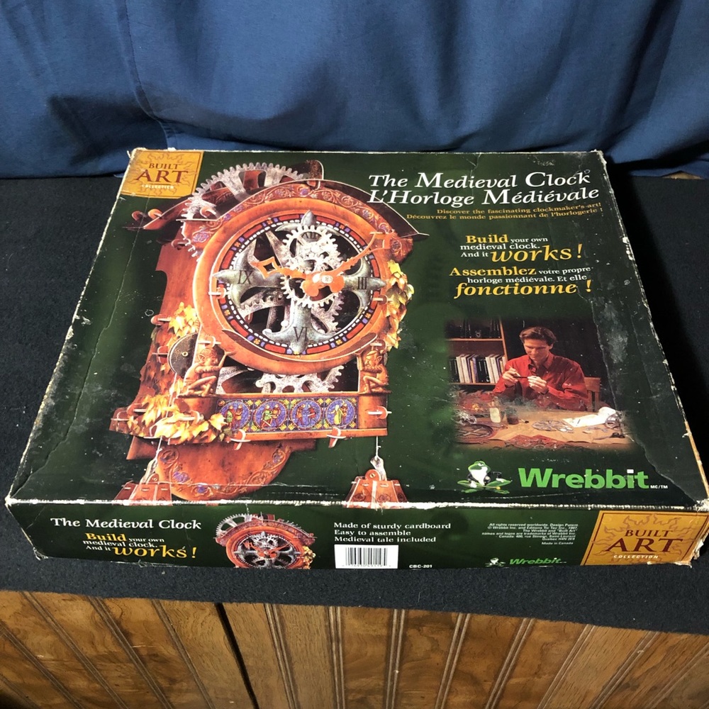 Wrebbit Working Medieval Clock Built Art Collection